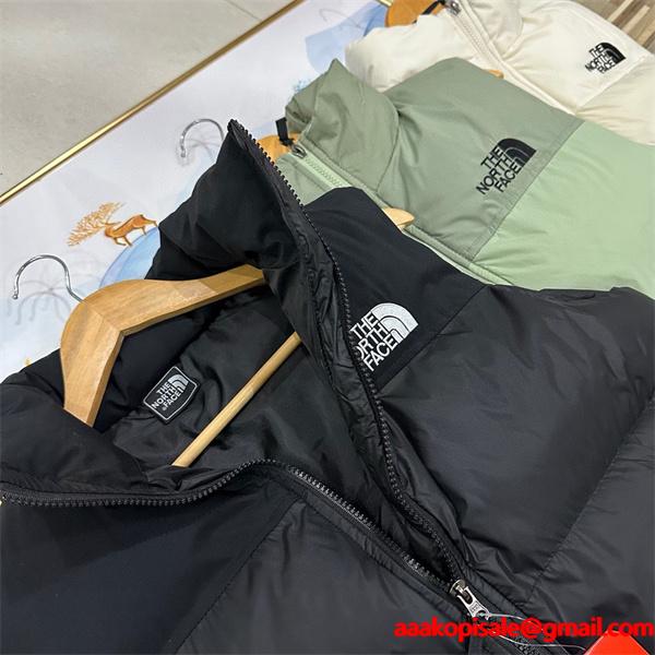 THE NORTH FACE ザノースフェイス コピー 秋冬 ブラック/グリーン/クリーム 人気必須 軽暖 ダウンベスト
