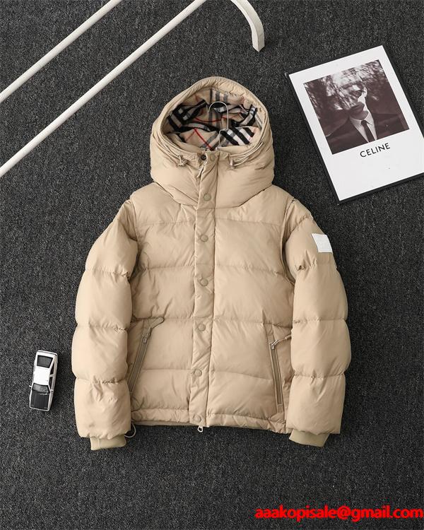2025秋冬 ブラック／カーキ 検索急増 立体暖か BURBERRY バーバリー コピー ダウンジャケット
