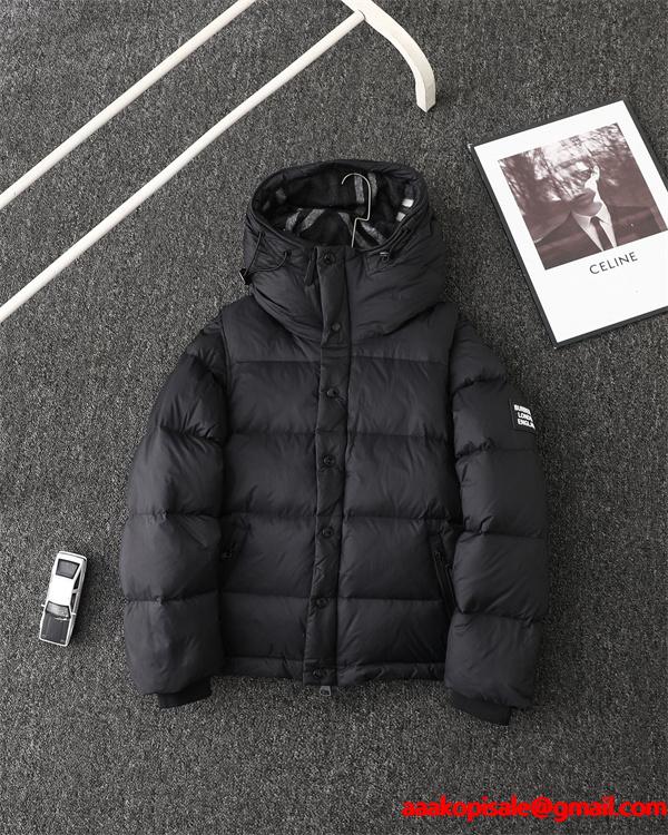 2025秋冬 ブラック／カーキ 検索急増 立体暖か BURBERRY バーバリー コピー ダウンジャケット