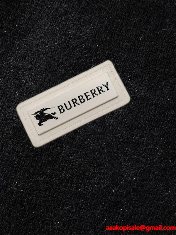  2025秋冬 ブラック BURBERRY バーバリー コピー 話題急増 すっきり上質 ニットセーター
