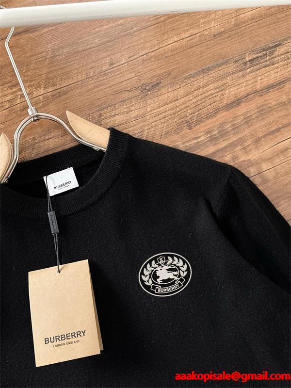 売れ筋高位 希少クラウンワッペン エレガント ニット セーター BURBERRY バーバリー コピー