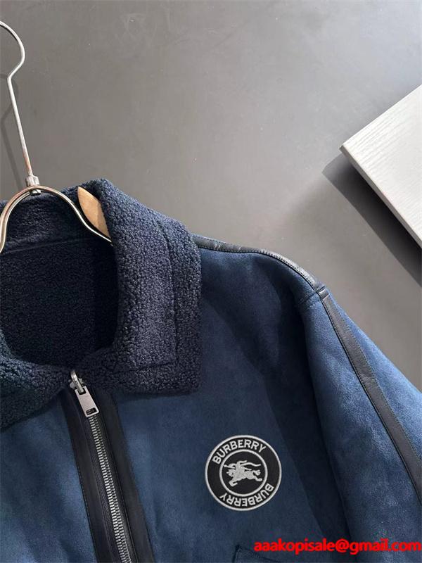BURBERRY バーバリー コピー 本格派 ボアフリース ブルゾン ジャケット 冬用アウター 