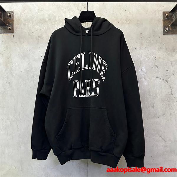 都会的な雰囲気 トレンド プレミアム 当店イチオシ CELINE セリーヌ コピー パーカー