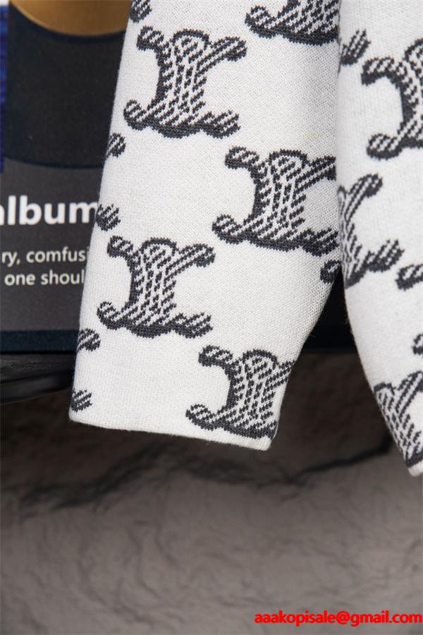 秋冬 ベージュ 新作登場 モード可憐 総柄 CELINE セリーヌ スーパーコピー パーカー