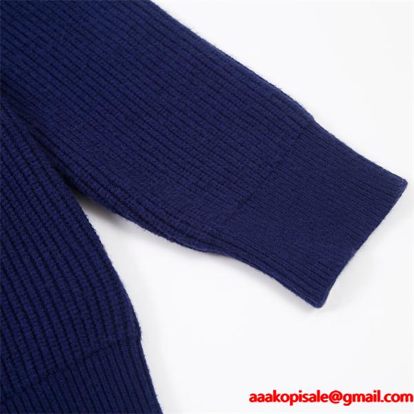 ネイビー 注目上昇 クラシック清雅 ロゴニット  セーター CELINE セリーヌ 偽物