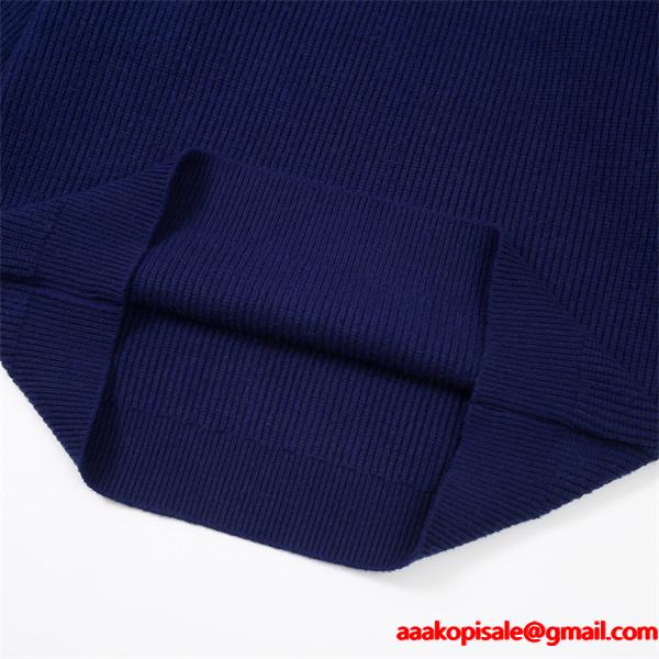 ネイビー 注目上昇 クラシック清雅 ロゴニット  セーター CELINE セリーヌ 偽物