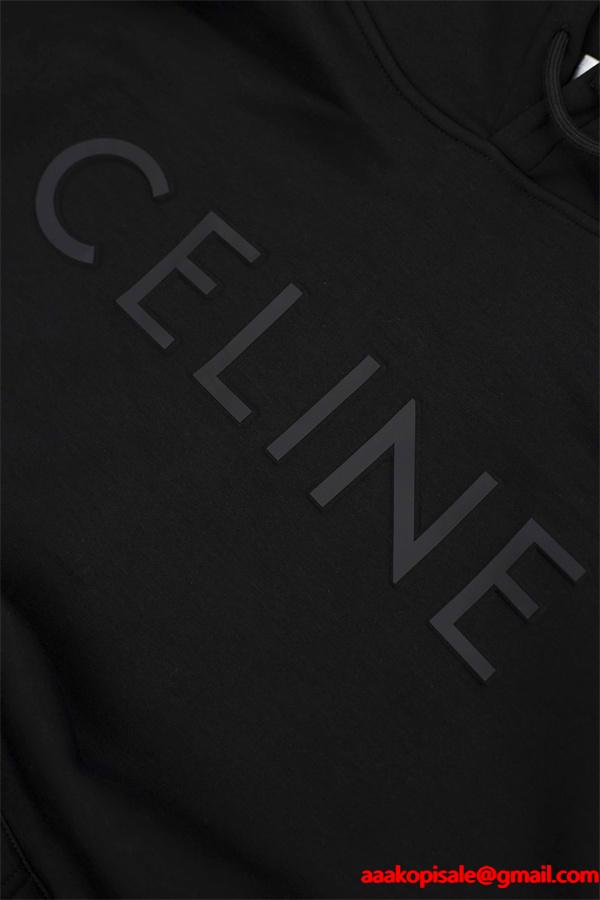 CELINE セリーヌ コピー 025秋冬 ネイビー 人気強化 ベーシック 上質 パーカー