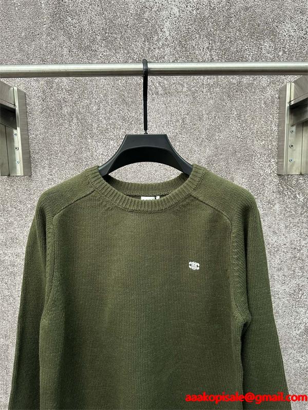 CELINE セリーヌ コピー ブラック 注目度上昇 ヴィンテージ調 大人映え ニット セーター