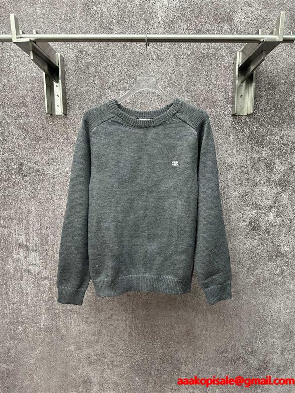 CELINE セリーヌ コピー ブラック 注目度上昇 ヴィンテージ調 大人映え ニット セーター