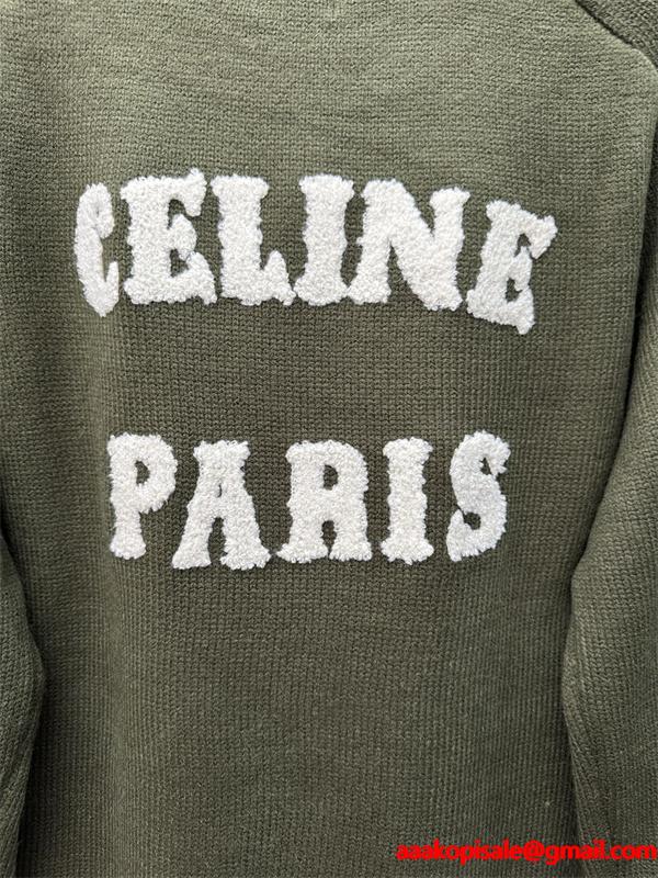 CELINE セリーヌ コピー ブラック 注目度上昇 ヴィンテージ調 大人映え ニット セーター