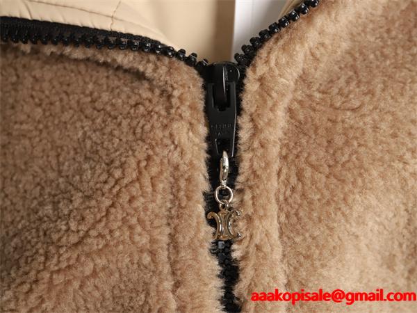 CELINE セリーヌ コピー 希少 上質ウォームタッチ 立体シルエット ジャケット