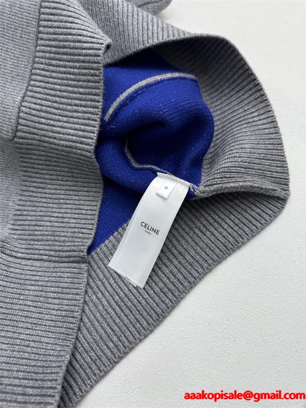 グレー 新作 トレンド 洗練 柔軟着心地 CELINE セリーヌ スーパーコピー パーカー