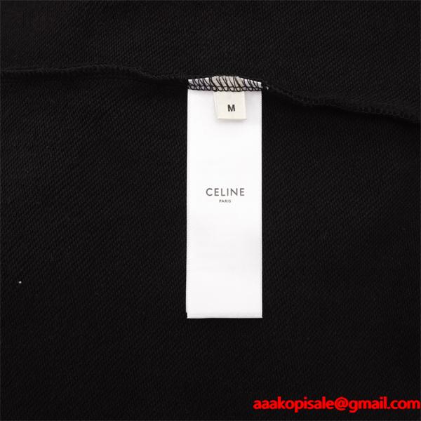 秋冬 ブラック 注目急上昇 モード感漂う 立体ロゴ パーカー CELINE セリーヌ コピー