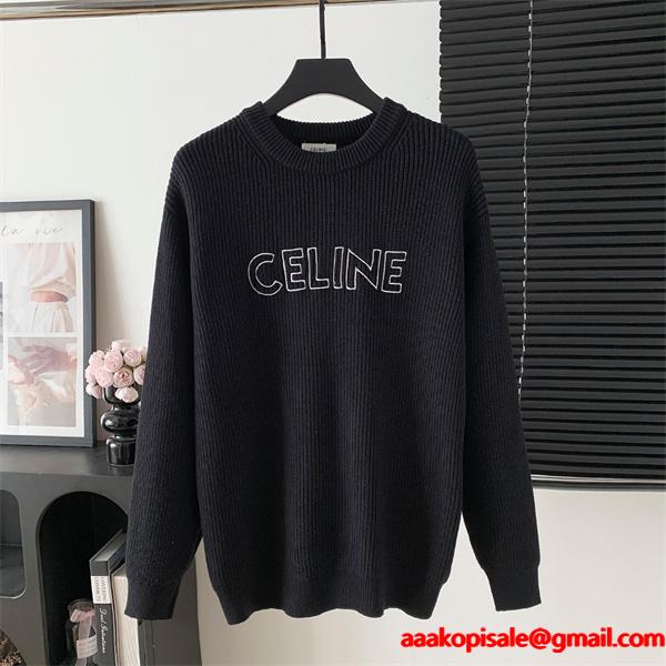 秋冬 ネイビー 売れ筋 柔らか質感 センス溢れる CELINE セリーヌ コピー セーター