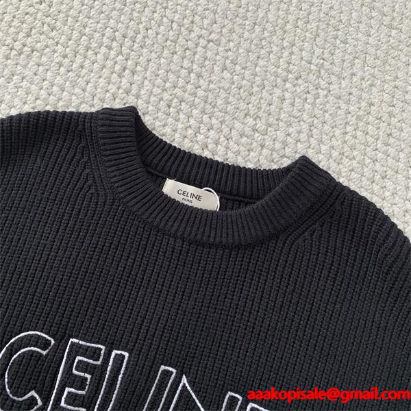 秋冬 ネイビー 売れ筋 柔らか質感 センス溢れる CELINE セリーヌ コピー セーター