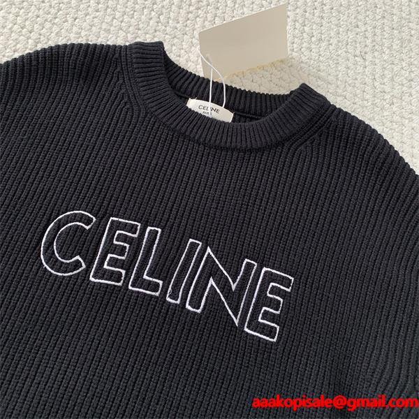 秋冬 ネイビー 売れ筋 柔らか質感 センス溢れる CELINE セリーヌ コピー セーター