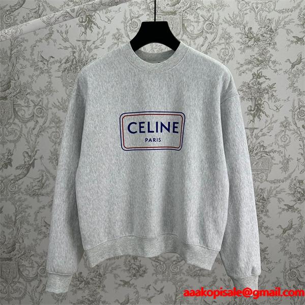 2025秋冬 グレー 新作登場 シンプル 快適 洗練 CELINE セリーヌ スーパーコピー パーカー