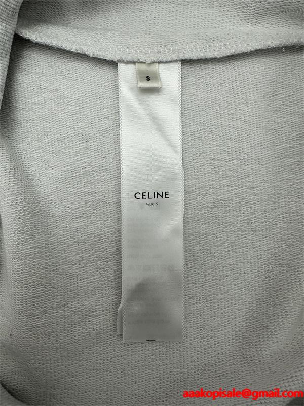 2025秋冬 グレー 新作登場 シンプル 快適 洗練 CELINE セリーヌ スーパーコピー パーカー