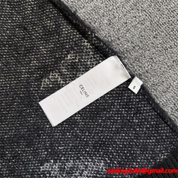 秋冬 クリーム色 注目爆上げ やわらか上質 CELINE セリーヌ コピー ニット帽