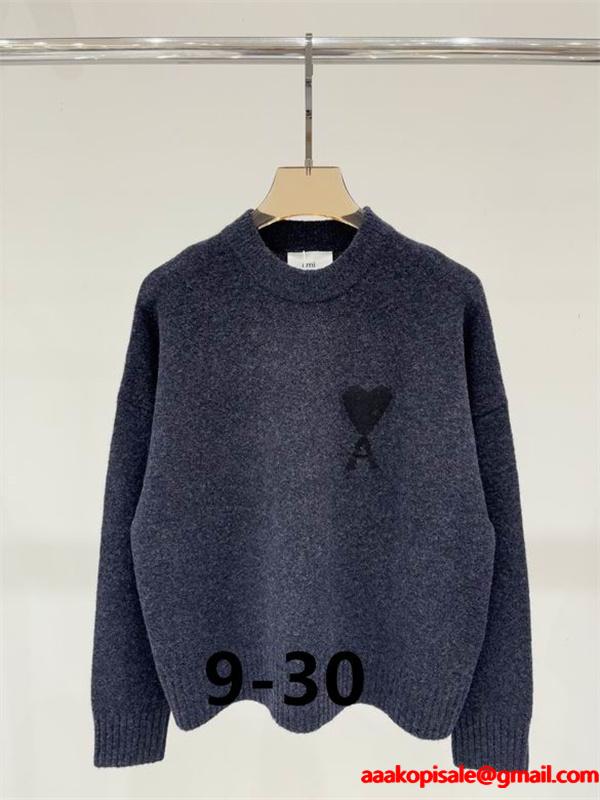 人気3色❤AMI PARIS❤アミ パリスセーターコピー2025-2026トレンドレディースファッション秋冬