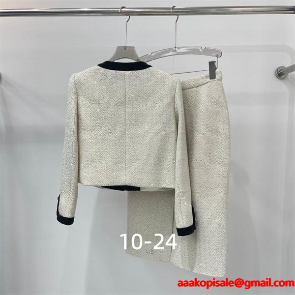 最新作❤❤シャネル セットアップコピー CHANEL 2点セットおしゃれコーディネート