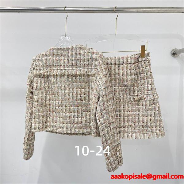 人気❤シャネルセットアップコピー CHANEL秋冬トレンドファッション入手困難2025-2026上品