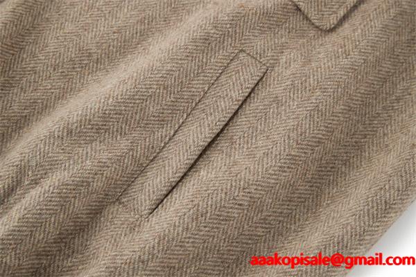 MIUMIU ミュウミュウ コピー 2025年秋冬 ヘリンボーン素材 きれいめミリタリー 大人 ジャケット