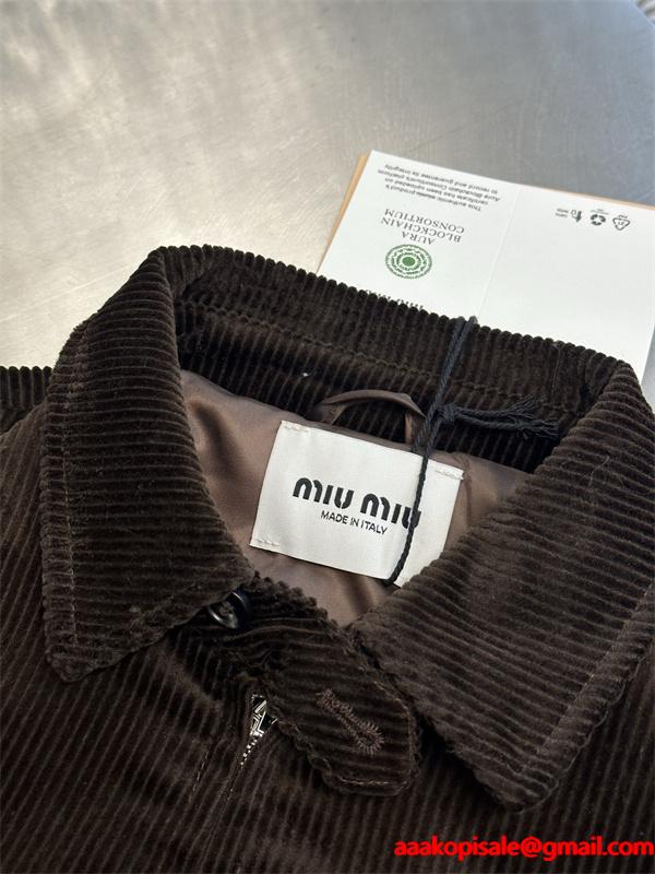 2025年秋冬 大人ブルゾン 注目の新作 MIUMIU ミュウミュウ スーパーコピー ジャケット