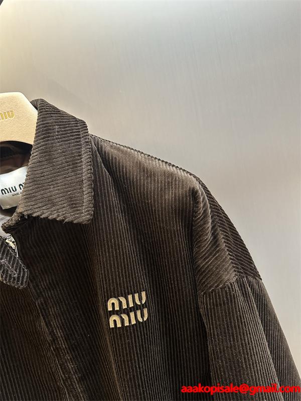 2025年秋冬 大人ブルゾン 注目の新作 MIUMIU ミュウミュウ スーパーコピー ジャケット