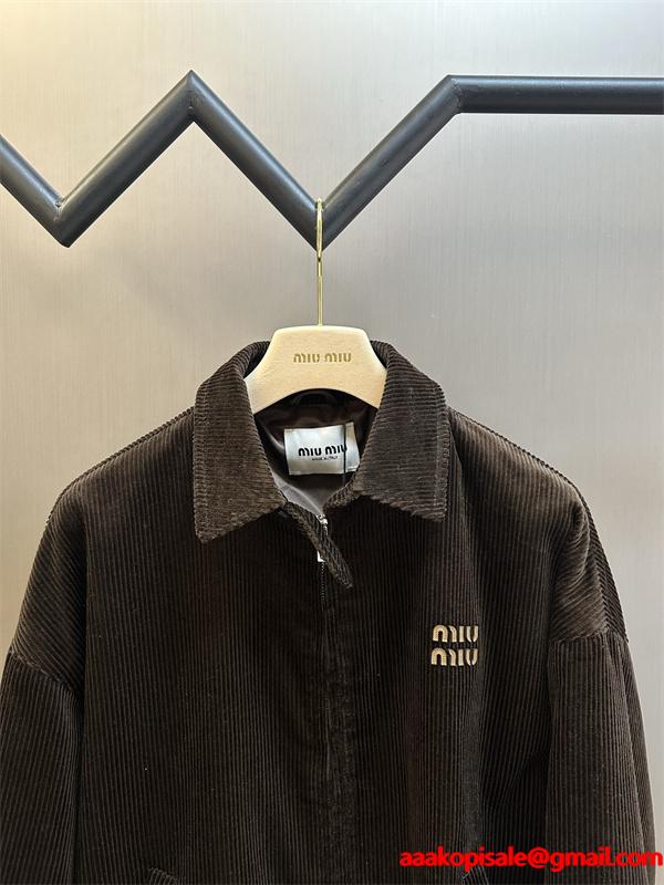 2025年秋冬 大人ブルゾン 注目の新作 MIUMIU ミュウミュウ スーパーコピー ジャケット