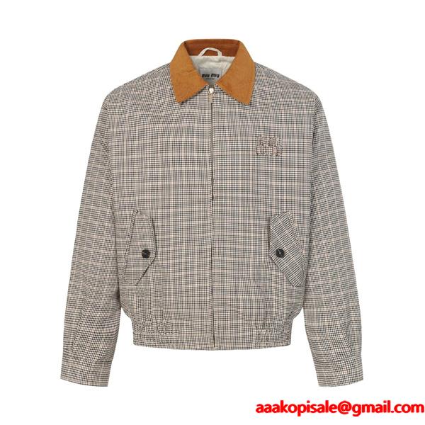 MIUMIU ミュウミュウ コピー 2025年秋冬 クラシック 上品 配色カラー ジャケット