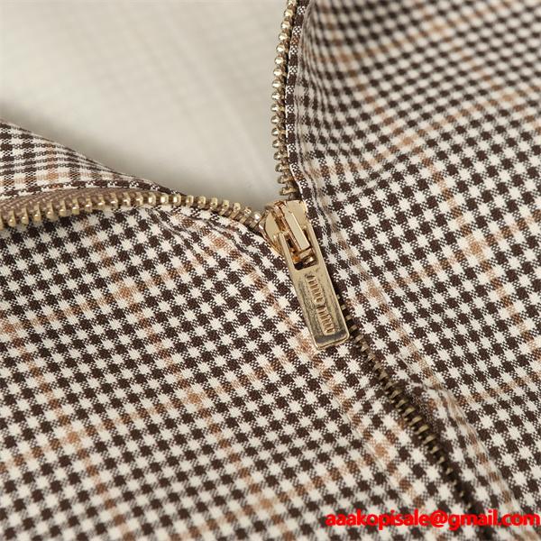 MIUMIU ミュウミュウ コピー 2025年秋冬 クラシック 上品 配色カラー ジャケット