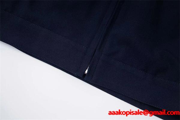 MIUMIU ミュウミュウ 偽物 プレミアム品質！ 定番人気 上品ネイビー ジップ ジャケット