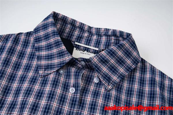 2025年秋冬 注目新作 チェック柄 シャツ ジャケット MIUMIU ミュウミュウ スーパーコピー