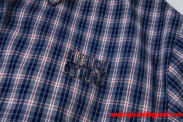 2025年秋冬 注目新作 チェック柄 シャツ ジャケット MIUMIU ミュウミュウ スーパーコピー