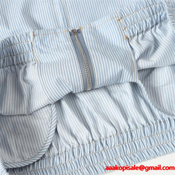 MIUMIU ミュウミュウ コピー 大人カジュアル 洗練 ライトブルー ジップ ジャケット おすすめ