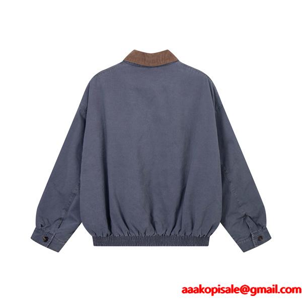 2025秋冬 上品 配色デザイン ネイビー カラー MIUMIU ミュウミュウ 偽物 ジャケット 人気