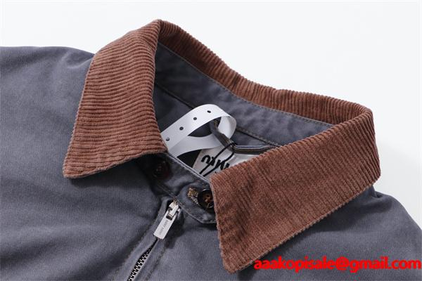 2025秋冬 上品 配色デザイン ネイビー カラー MIUMIU ミュウミュウ 偽物 ジャケット 人気