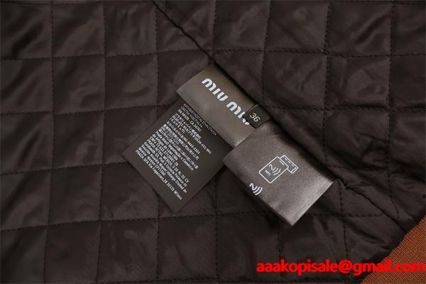 大人ヴィンテージ 温もり ブラウン ムートン MIUMIU ミュウミュウ コピー ジャケット イチオシ