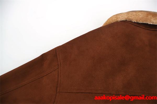 大人ヴィンテージ 温もり ブラウン ムートン MIUMIU ミュウミュウ コピー ジャケット イチオシ