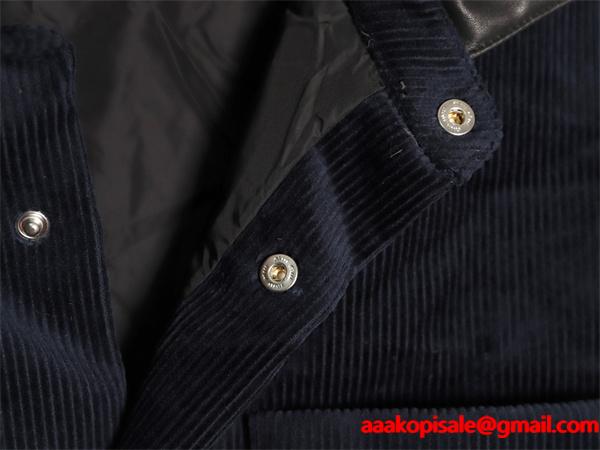 落ち着き感 起毛素材 ネイビー コーデュロイ MIUMIU ミュウミュウ コピー ジャケット 定番