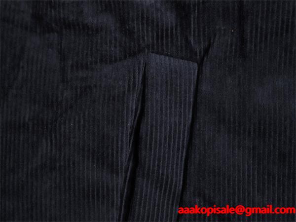 落ち着き感 起毛素材 ネイビー コーデュロイ MIUMIU ミュウミュウ コピー ジャケット 定番