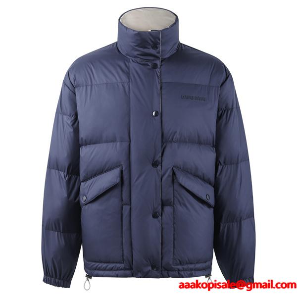  2025秋冬 シンプル アイボリー スタンド MIUMIU ミュウミュウ スーパーコピー ジャケット 人気