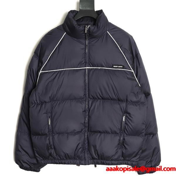 MIUMIU ミュウミュウ コピー 2025秋冬 防寒重視 スポーティー ネイビー ダウンジャケット