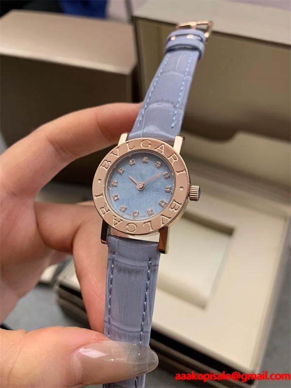 BVLGARI ブルガリ コピー クォーツムーブメント 防水 26mm レディース向け ダイヤモンドインデックス