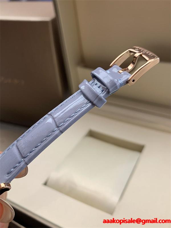 BVLGARI ブルガリ コピー クォーツムーブメント 防水 26mm レディース向け ダイヤモンドインデックス
