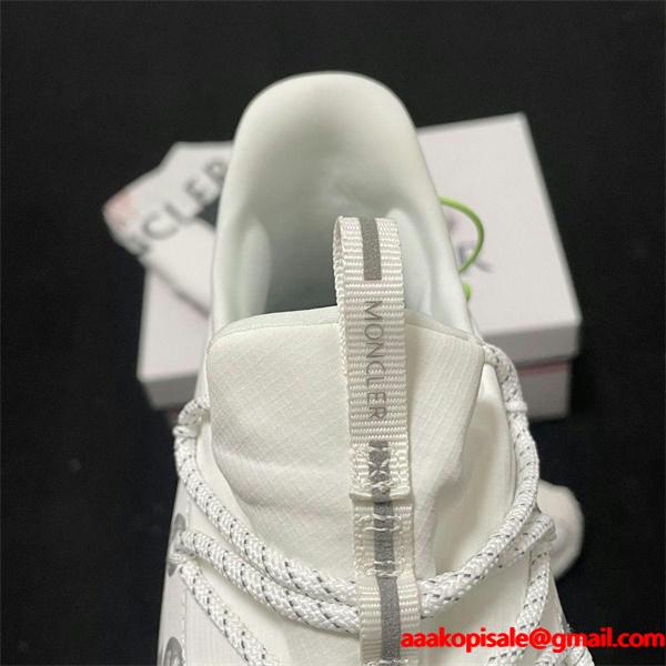 MONCLER メンズ／レディース ロゴ トレイルスニーカー 厚底 グリップソール 軽量 クッション性 アウトドア＆タウンユース対応