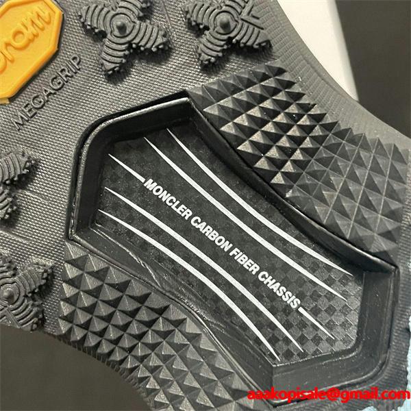 MONCLER メンズ／レディース ロゴ トレイルスニーカー 厚底 グリップソール 軽量 クッション性 アウトドア＆タウンユース対応