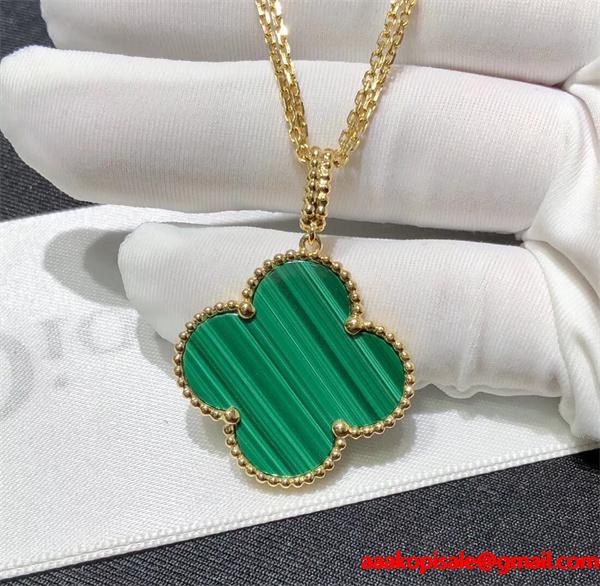 ネックレス グリーン ストーン調 VCA ヴァン ヴァン クリーフ＆アーペル コピー 限定 希少 インパクト