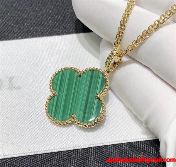 ネックレス グリーン ストーン調 VCA ヴァン ヴァン クリーフ＆アーペル コピー 限定 希少 インパクト